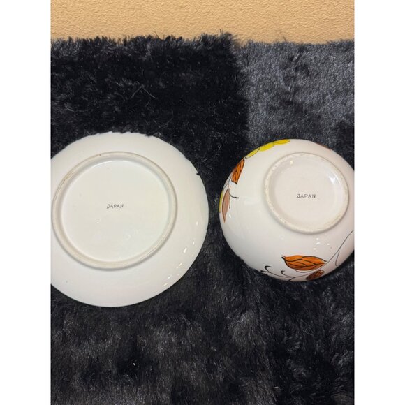 Handpainted Ceramic Large Cup Saucer Cappuccino Latte Soup Italy - Picture 7 of 9